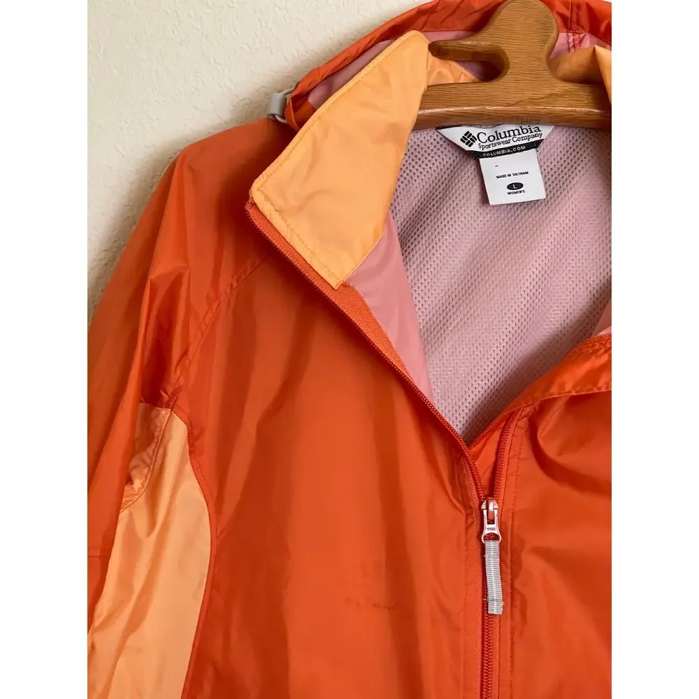 Women's Columbia Omni-Dry Outdoor Packable Windbreaker Hiker Jacket SIZE L 69724 - Picture 2 of 13